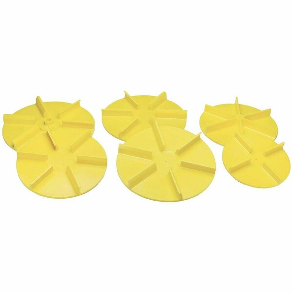 Aftermarket UNIVERSAL YELLOW POLY REPLACEMENT SPINNER 18 INCH DIAMETER STRAIGHT 1308902